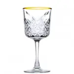 Pasabahce Golden Touch - Wijnglas Op Voet - Set van 4 - 330 ml