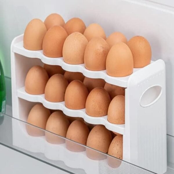 Ekselans - Ei-Organizer - 30 eieren - Eierdoos - 3 Lagen Eierrek Koelkast Organizer Opslag Container Eggy Box
