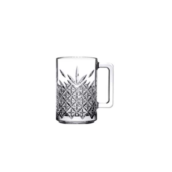 Pasabahce Timeless – Koffie/Theeglazen Met Oor – Set van 2 – 310 ml