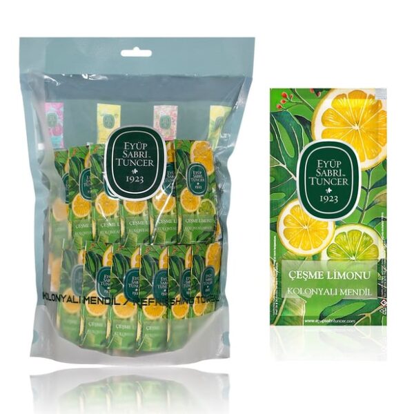 Eyüp Sabri Tuncer – Cesme Citroen – Eau de Cologne doekjes – 150x (Kolonyalı mendil / Desinfectie)