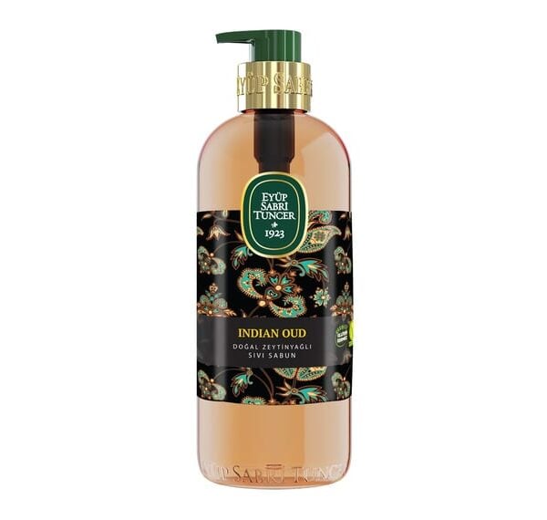 Eyüp Sabri Tuncer – Indian Oud– Met 100 % Natuurlijke Olijfolie – Handzeep Met Pomp – 500 ML
