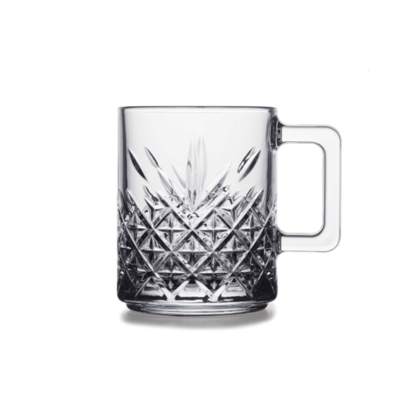 Pasabahce Timeless - Thee/Koffie Glazen Met Oor - Set van 2 - 195 ml