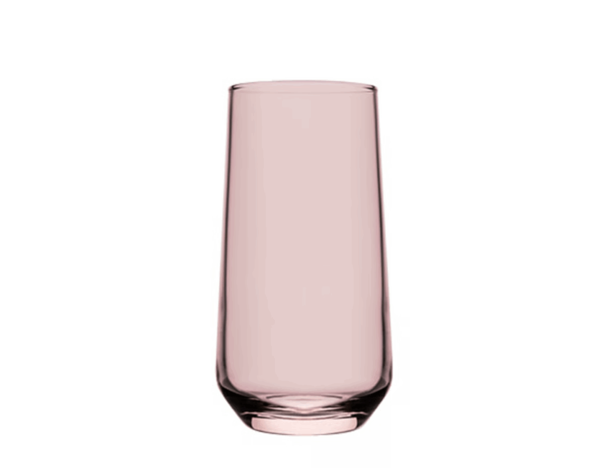 Pasabahce Allegra – Roze Longdrinkglazen – Set van 3 – 470 ml - Görsel 1