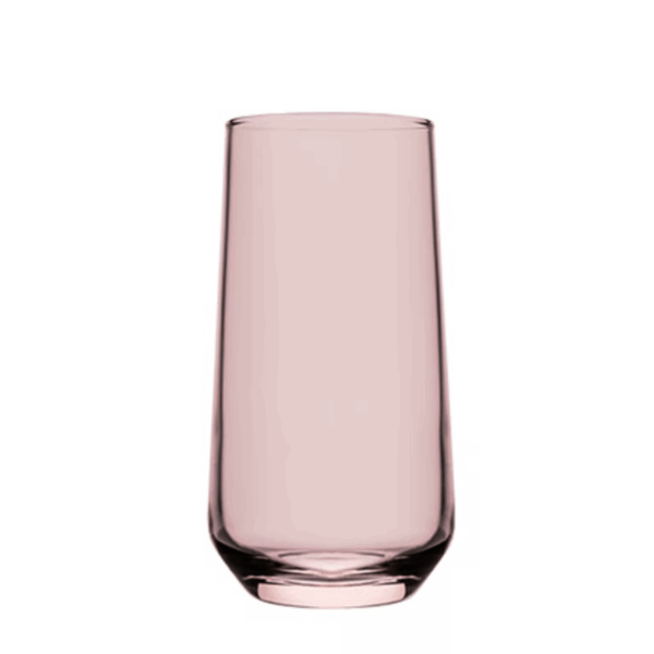 Pasabahce Allegra – Roze Longdrinkglazen – Set van 3 – 470 ml