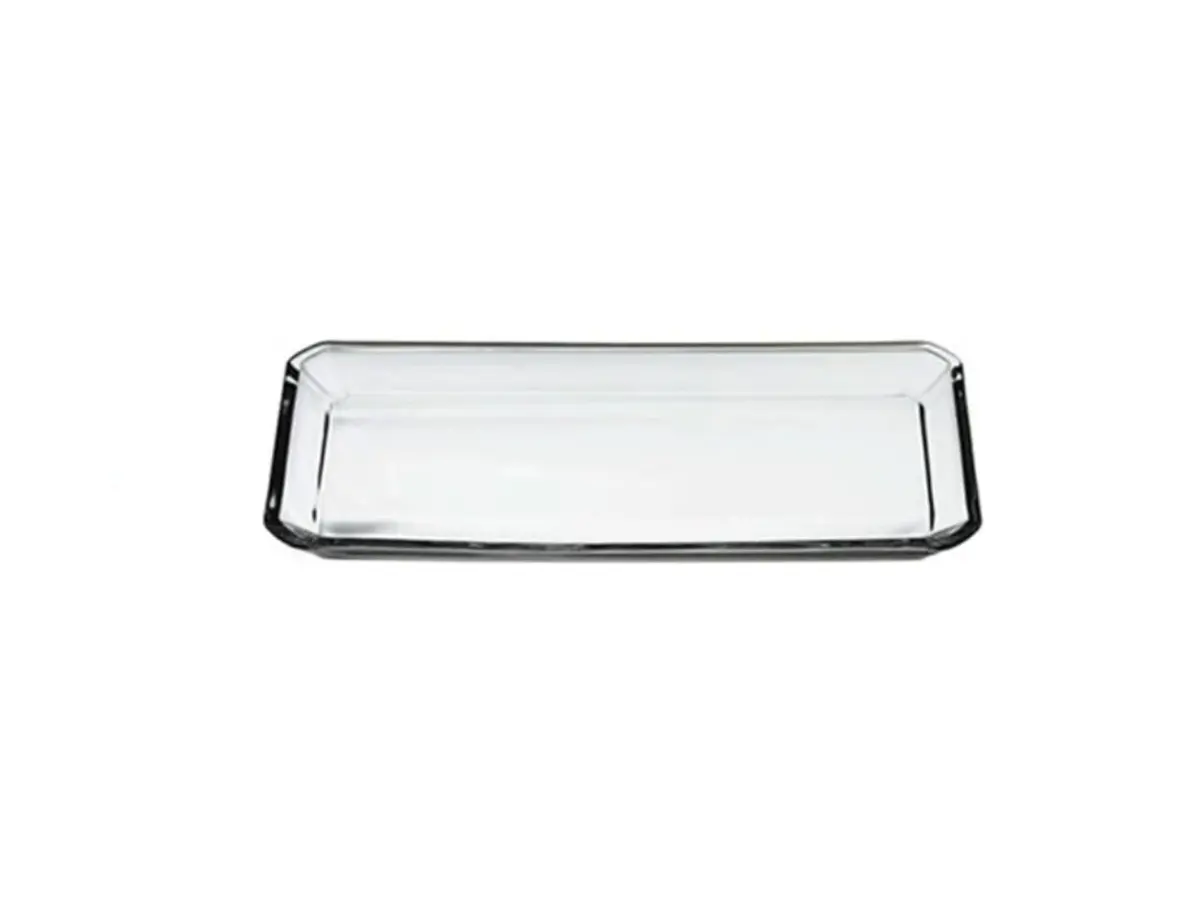 Pasabahce Grace – Glazen Serveerbord – 140 x 300 mm – 1 Stuk - Crystall Glass - Afbeelding 1