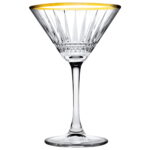 Pasabahce Elysia - Golden Touch – Cocktailglazen – Set van 4 – 220 ml