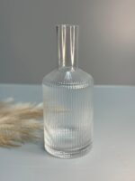 Ekselans - Karaf - Geribbeld Glas - Ripple - Ribbel- 1150ml