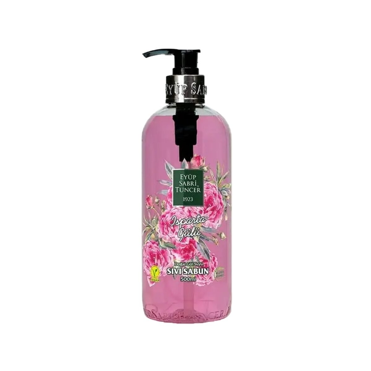 Eyüp Sabri Tuncer – Isparta Gulu – Gluten Vrij / 100% Vegan – Handzeep Met Pomp – 500 ML - Image 1