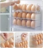 Sunplast sc-4301 - Ei-Organizer – 30 eieren – Eierdoos – 3 Lagen Eierrek Koelkast Organizer Opslag Container Eggy Box