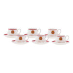 Karaca Hatayi - Porselein - Espressokopjes met Onderzetters - 12-Delig - 90 ml - Afbeelding 3