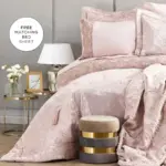 Karaca Home Valeria Best - Beddengoedset/ Bruidschatset - 8-Delig - Roségoud
