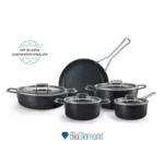 Karaca Mastermaid Bio Diamond - 9-delige pannenset - Inductie Geschikt - Glanzend zwart