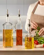 Pasabahce Homemade 80350- Oliefles / Azijnfles Met Schenktuit - Glas - Set van 2 - 345 ml - Afbeelding 2