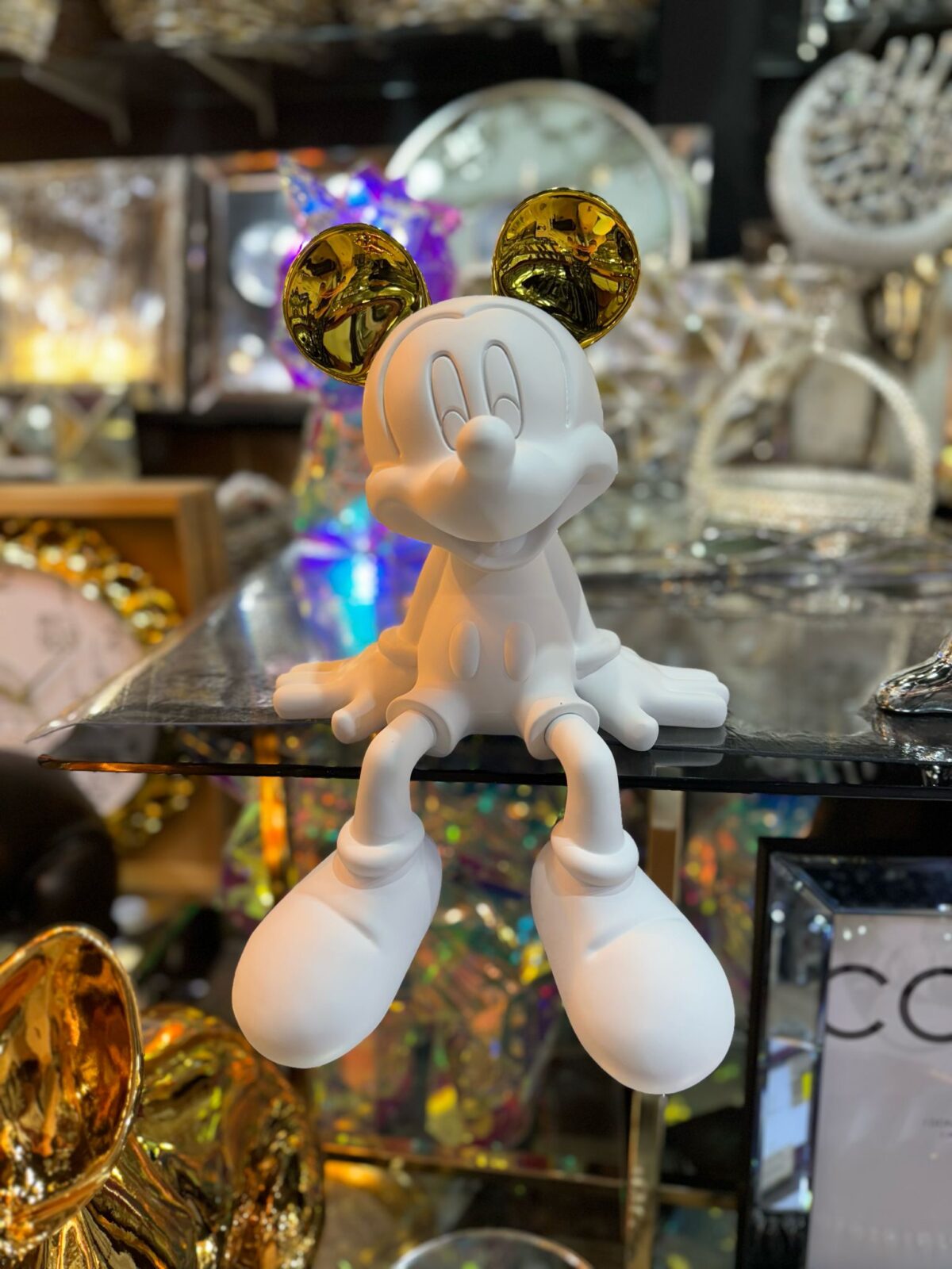 Ekselans - Mickey Standbeeld - Accessoire - Met Gouden Oren - Kinderkamer Decor - 48 cm - Afbeelding 1