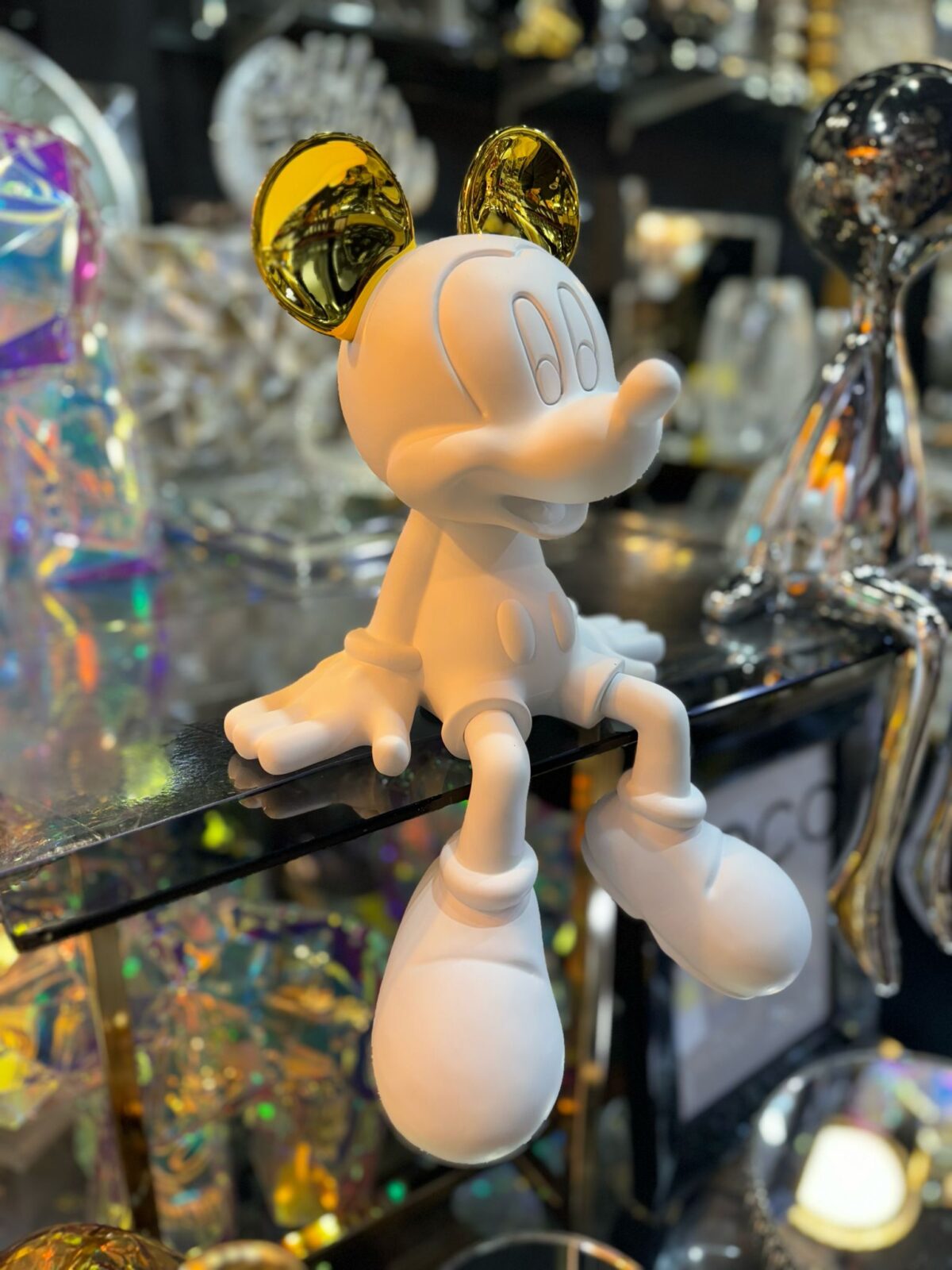 Ekselans - Mickey Standbeeld - Accessoire - Met Gouden Oren - Kinderkamer Decor - 48 cm - Afbeelding 2