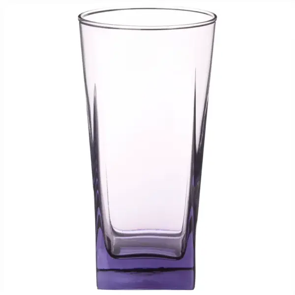 Pasabahce Carre – Paarse Longdrinkglazen / Waterglas – Set van 3 – 305 ml