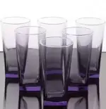 Pasabahce Carre – Paarse Longdrinkglazen / Waterglas – Set van 3 – 305 ml – Bild 2