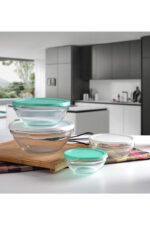 Pasabahce Combo Set - Ronde Vershoudbakjes - Set van 4 - 595 ml/1135 ml /1700ml/ 2500ml
