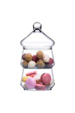 Pasabahce Villa Patisserie 96816 - 2-Laags Suikerpot - Voorraadpot - Glas - 258 mm
