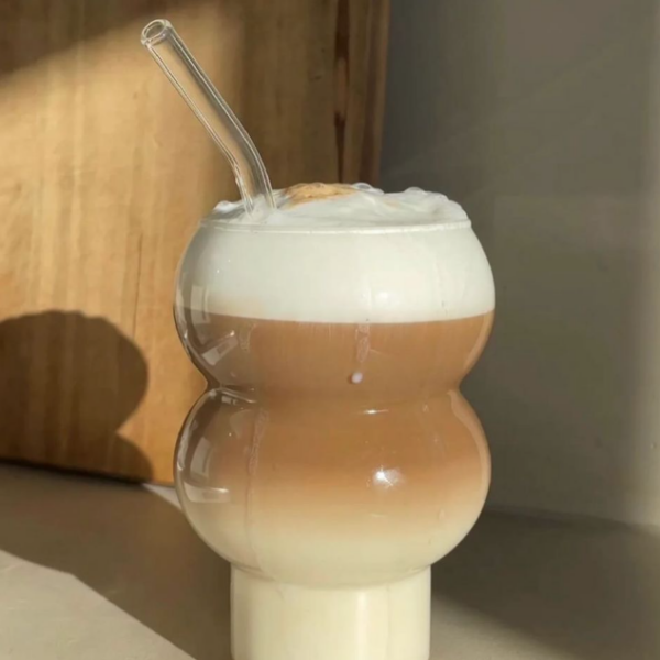Ekselans - Bubble Wavy Longdrinkglas - Set van 2 - 535 ml