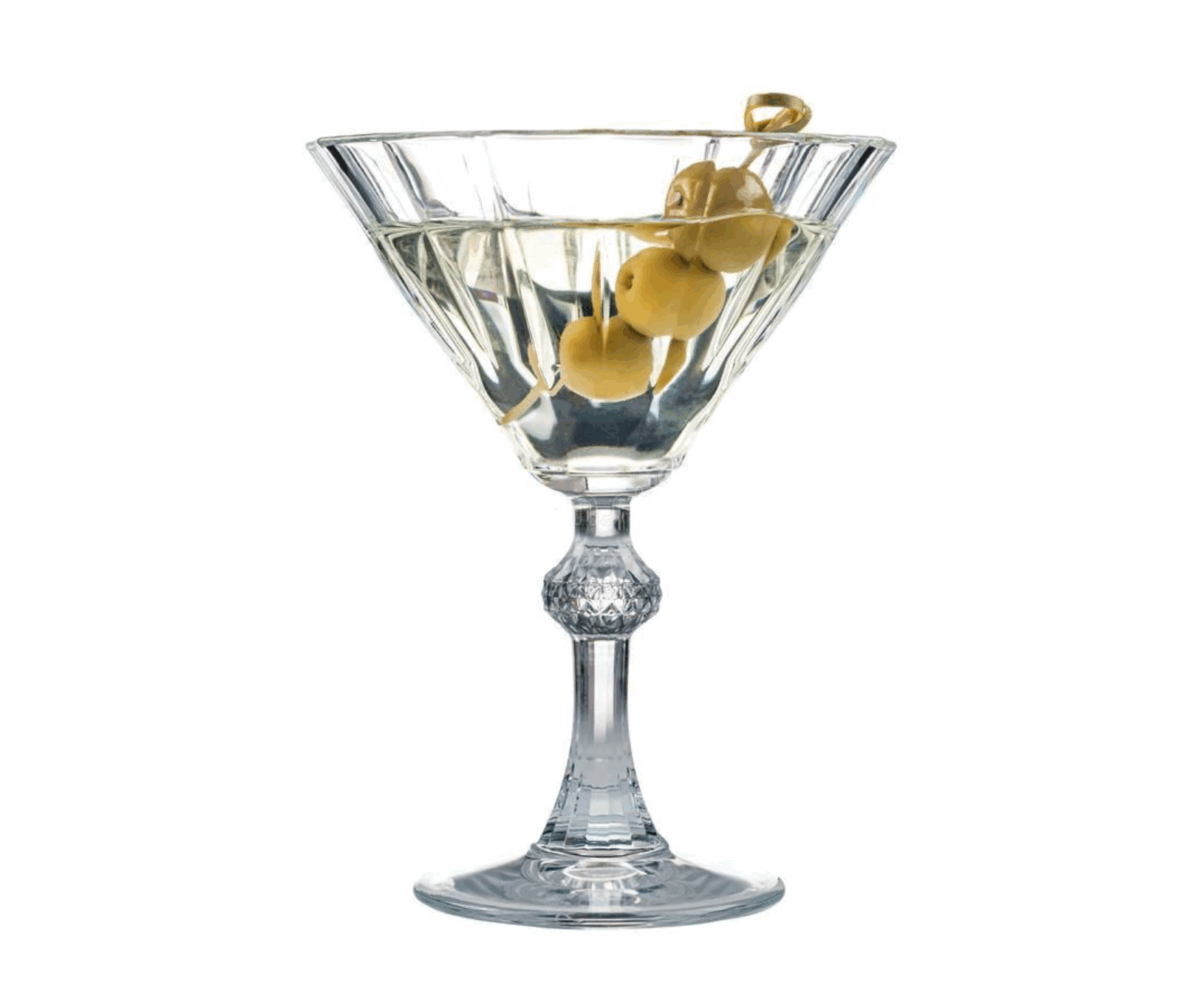 Pasabahce Diamond 440099 - Martini Glazen - Cocktailglazen - Set van 6 - 238 ml - Afbeelding 1