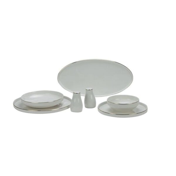 Bricard Lunel – Porseleinen Dinerset/Serviesset – 6 Persoons – 27-Delig – Goud