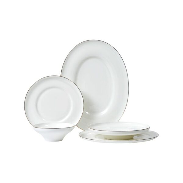 Bricard Macon - Porseleinen Serviesset/Dinerset - 25-Delig - Wit/Goud