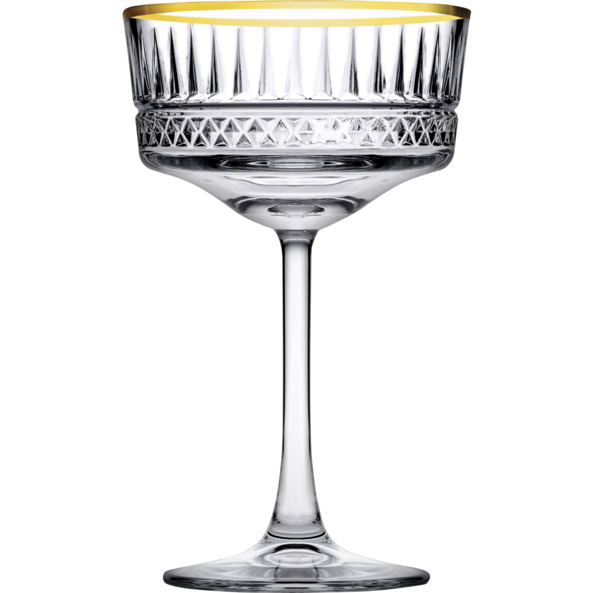 Pasabahce Elysia 440436 – Golden Touch - Champagneglazen – Set van 4 – 260 ml – Image 1
