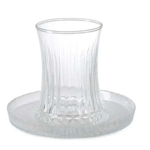 Ekselans - Elysia Model Thee Onderzetter met Glazen - Set van 12