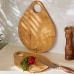 Karaca Damla - Bamboehouten Snijplank - Set van 2 - 33 x 24 cm
