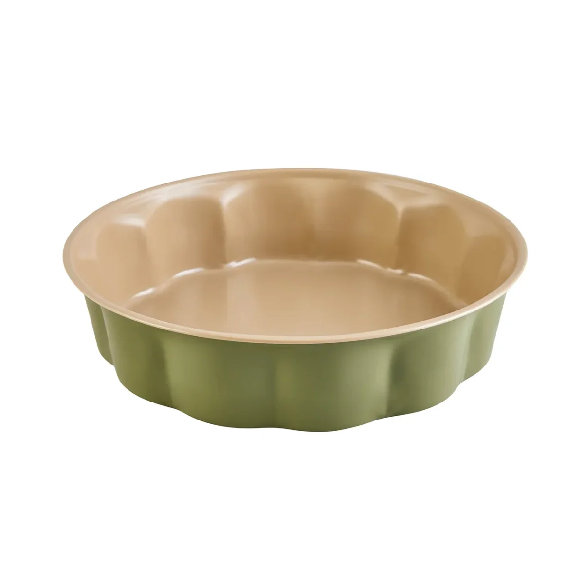 Karaca Jennese - Carbon Staal - Bakvorm - Groen - 26 cm - Görsel 1