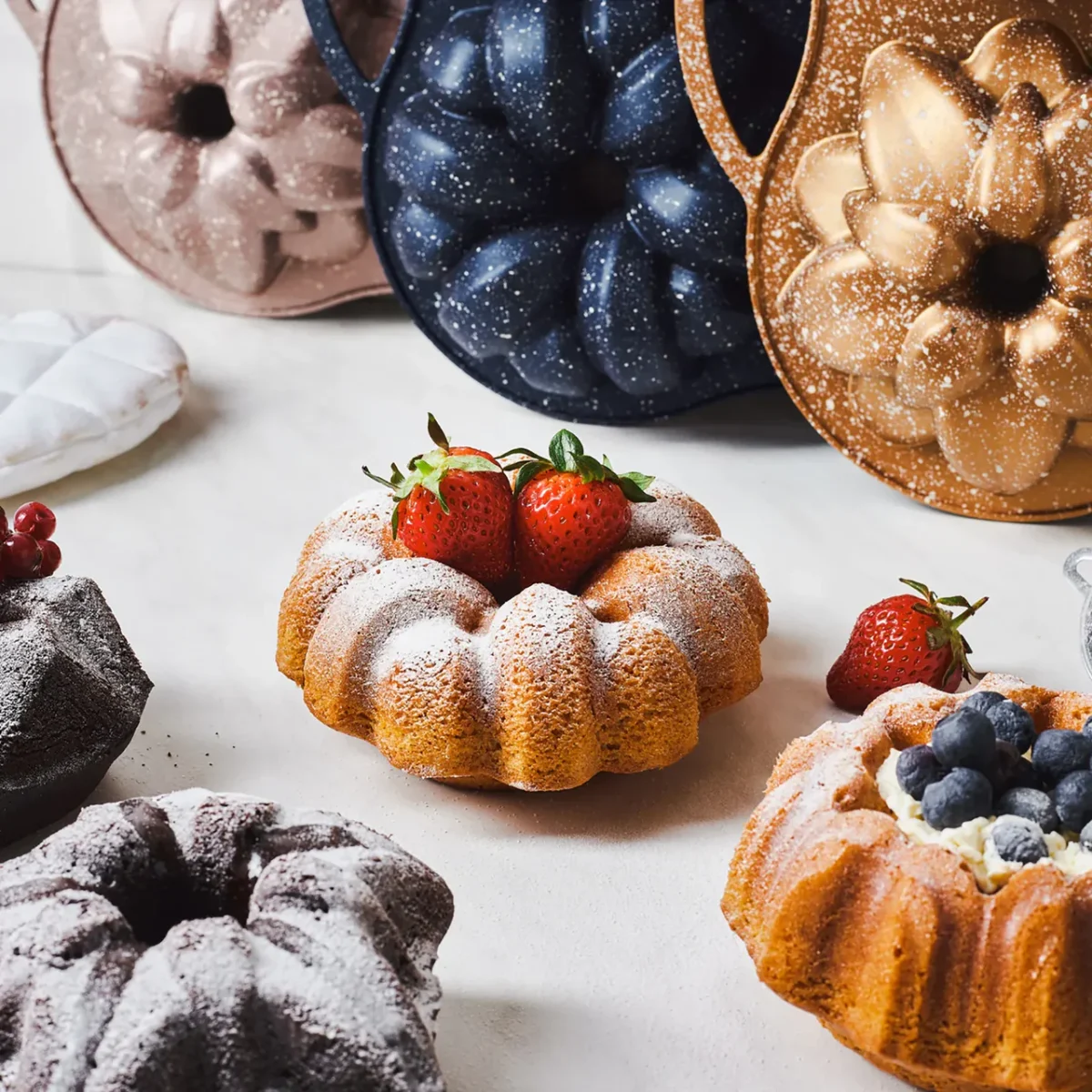 Karaca Cake pro - Rosegold Bakvorm - Graniet - 4-Vormpjes in 1 - Görsel 5