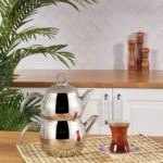 Karaca Adelya - RVS Theepot - Met Metalen Handvatten - 1100 ml