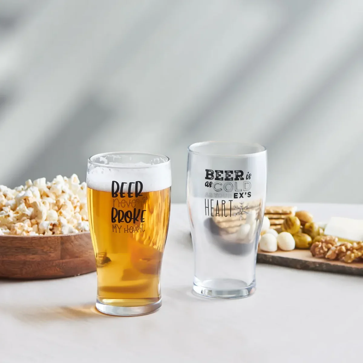 Karaca Fritz - Longdrink/Bierglazen set - 2 stuks - 454 ml - Kristalheldere Glazen - Image 1