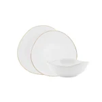 Karaca Streamline - Middle Gold - New Bone Serviesset - 12-Delig - 4-Persoons