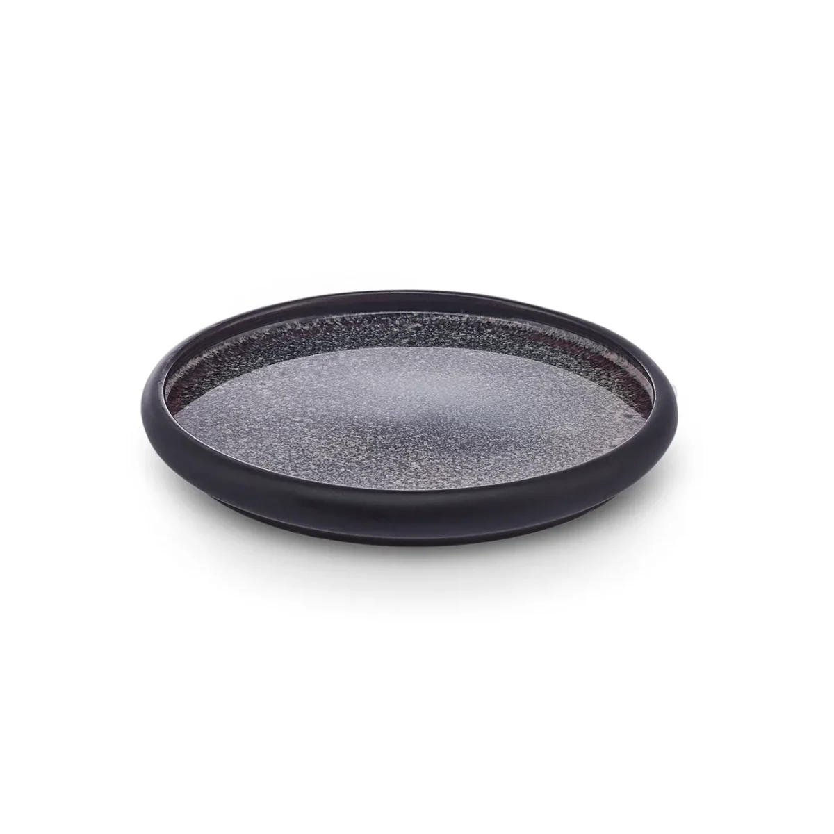 Karaca Galactic - Stoneware Dessertbord - 1 stuk - 22.5 cm - Zwart - Image 1