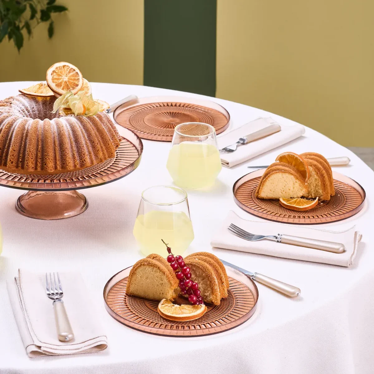 Karaca Marida - Dessertset - 7-Delig - 6-Persoons - Bruin - Image 1