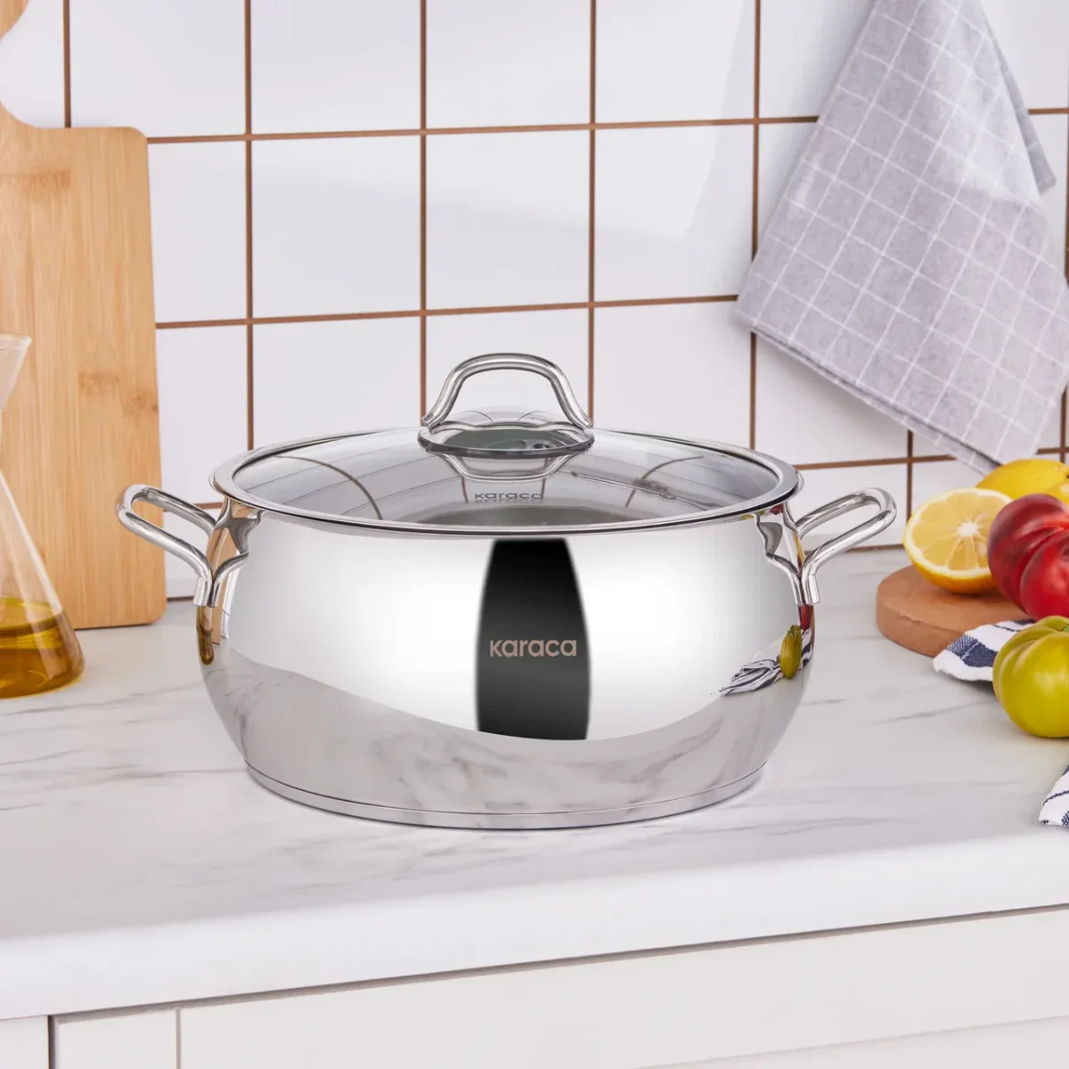 Karaca Emirgan - RVS Steelpot - 26 cm - Inductiegeschikt - Image 1