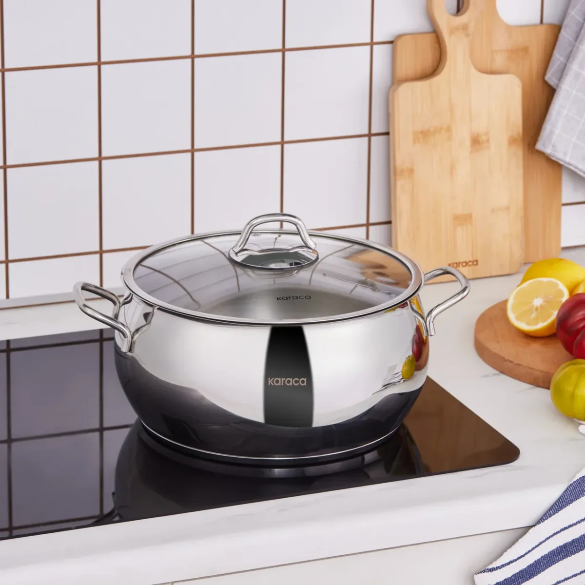 Karaca Emirgan - RVS Steelpot - 26 cm - Inductiegeschikt - Image 3