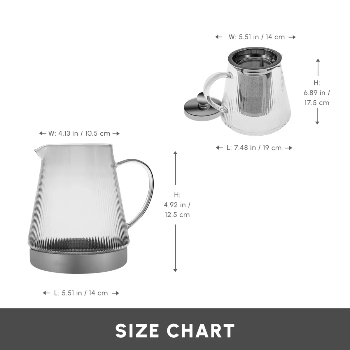 Karaca Keops XL - Glazen Theepot - 2000 ml - Borocilicaatglas - Geschikt Voor Alle Warmtebronnen - Afbeelding 4