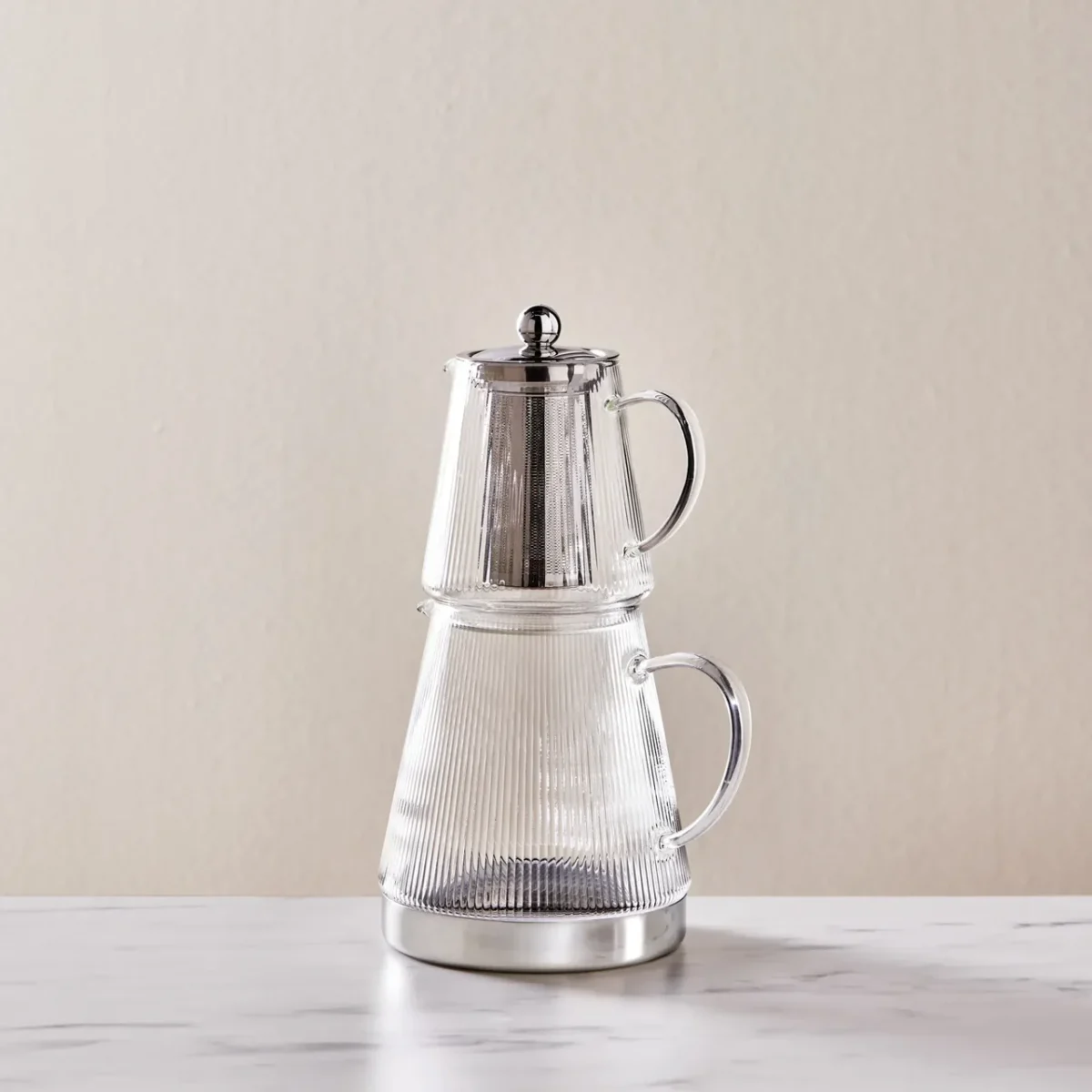 Karaca Keops XL - Glazen Theepot - 2000 ml - Borocilicaatglas - Geschikt Voor Alle Warmtebronnen - Afbeelding 3