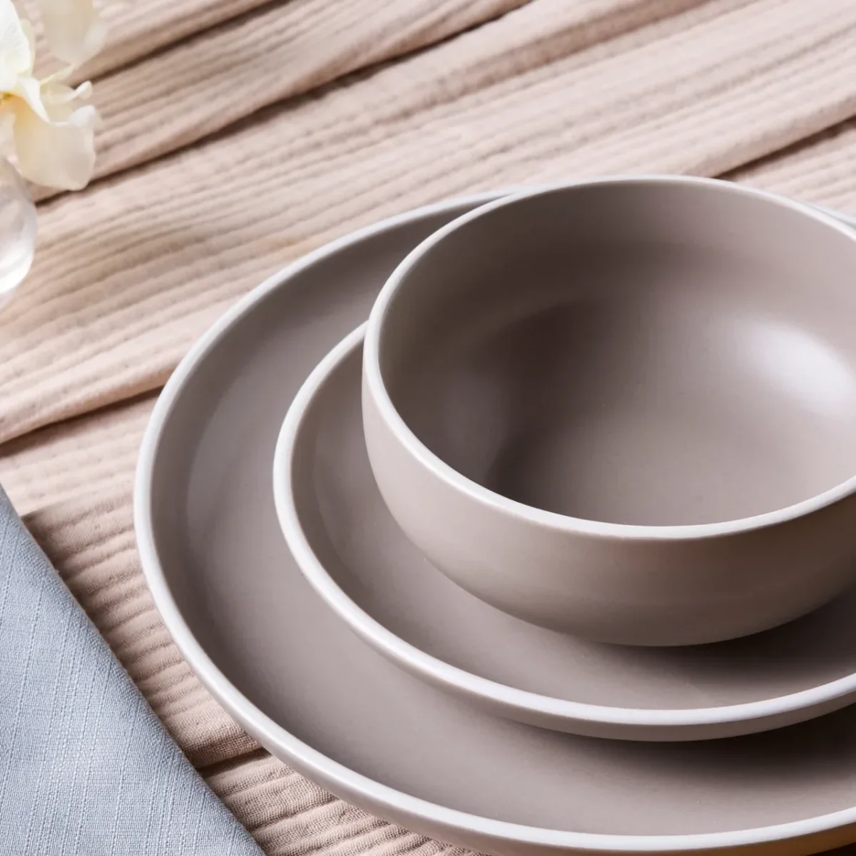 Karaca Moonstone - Stoneware - Serviesset voor 4 Personen - 12-Delig – Image 1