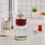 Karaca Kelly XL - Glazen Theepot - Borosilicaatglas - 2000 ml - Geschikt Voor alle Warmtebronnen - Görsel 4
