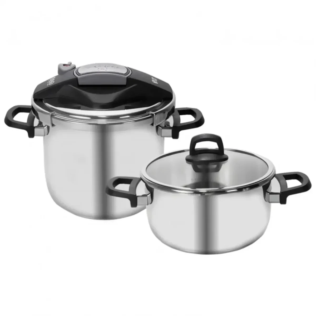 Karaca Perfect - RVS Snelkookpannen - Grijs - 4+6 Liter - Afbeelding 2