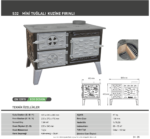 S32 Sabah Mini Kuzine Soba – Pizzaoven – Ideale Houtoven Voor Buitenkeuken – Boordoven en Tuinoven – Gietijzeren Kachel – Brandende Openhaard – Fornuis – Boerderijkachel met oven Keukenoven – Terraskachel – Houtkachel – Bruin