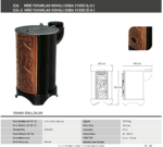 S36 Mini Ronde Kachel - Houtkachel met Emmer en Grillrooster - Compact en Duurzaam