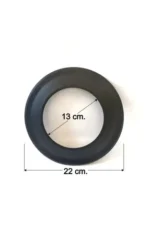 Kachelpijp Rozet -  Diameter: 13 cm - Gietijzer - Image 3