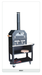 Sabah BBQ1 - Barbecue Kooltuinoven en Grill op Wielen met Hittebestendig Glas en Waterdichte Hoes - Image 3