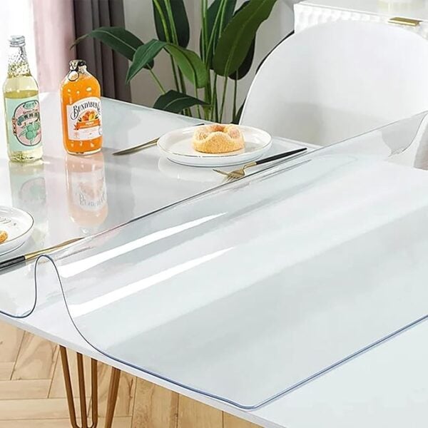 Ekselans – Transparant Rechthoekig Tafelzeil –  90 cm x 200 cm – 1.7 mm Dik – Tafeldecoratie & Bescherming