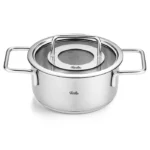 Fissler Pure Collection - Kookpan 16cm – RVS – Inclusief Glasdeksel – Geschikt voor alle warmtebronnen